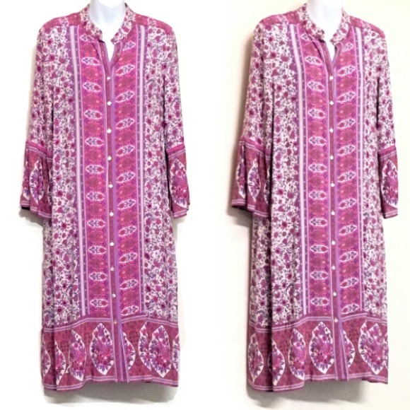 Jasmine Midi Tunic DRESS Lilac NEW - Picture 4 of 6